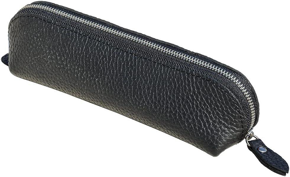 ペンケース 革 メンズ 筆箱 大容量 ペンポーチ レディース 本革 ふでばこ 大人 pen case 中学生 高校生 シンプル 女の子 男の子 就職祝い 昇進 入学 成人祝い プレゼント黒
