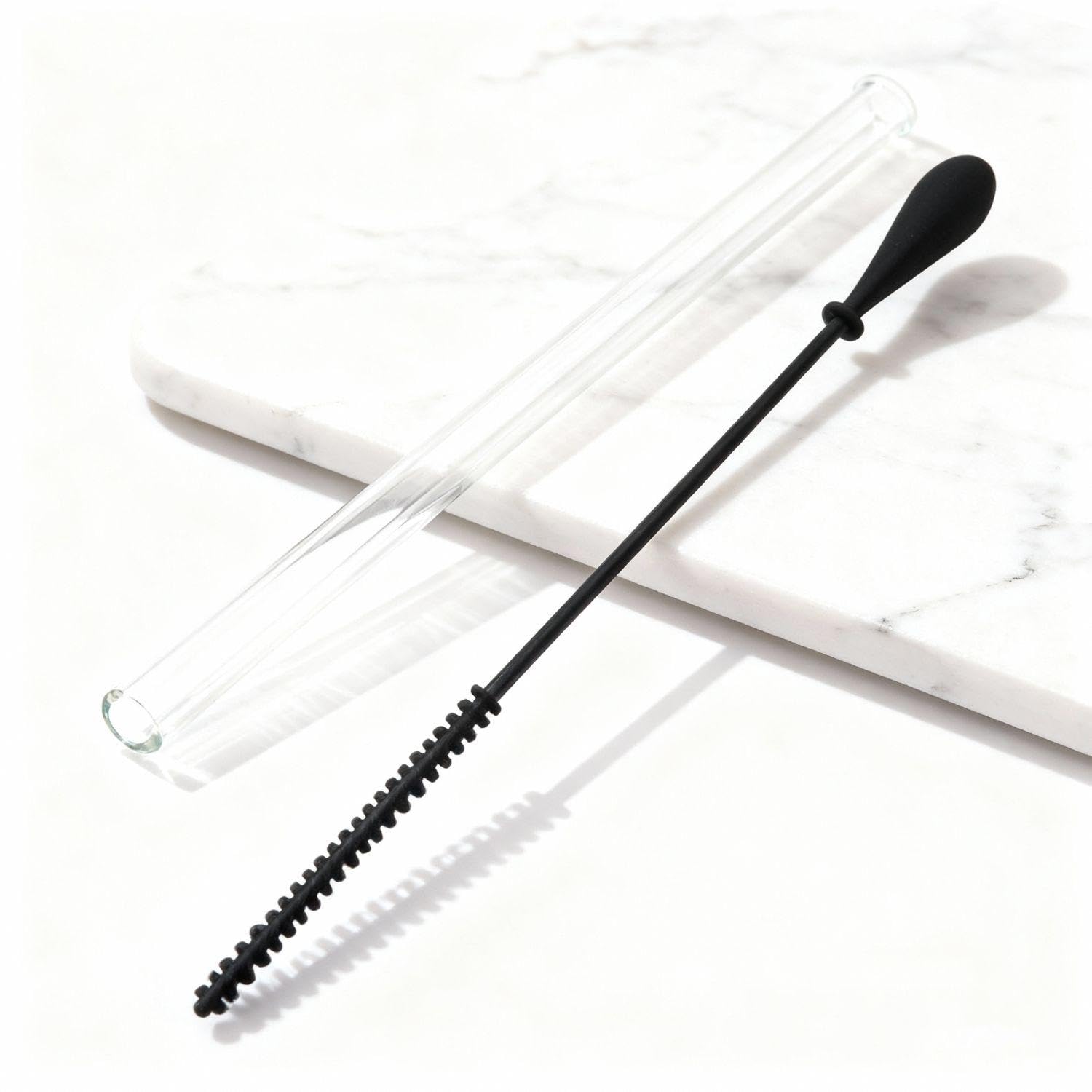 XMNIVATE 4 Pieces Of Black Silicone Straw Brushes, Bendable Pipe Gap Cleaning Brushes, Reusable, Suitable For Pacifiers And Spouts - Image 4