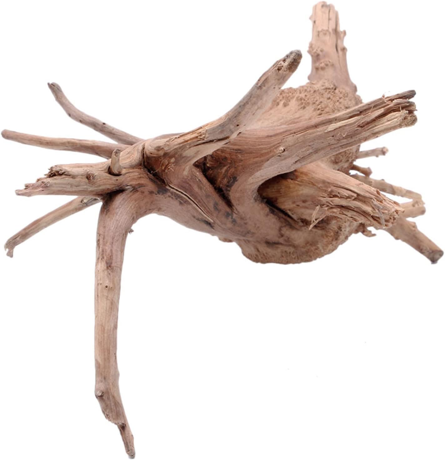 Fish Tank Decorations,Aquarium Sculpture, Wood Natural Driftwood Tree Aquarium Fish Tank Plant Decoration Wood Log Ornament Fish Aquarium Accessories(M 10.6in)