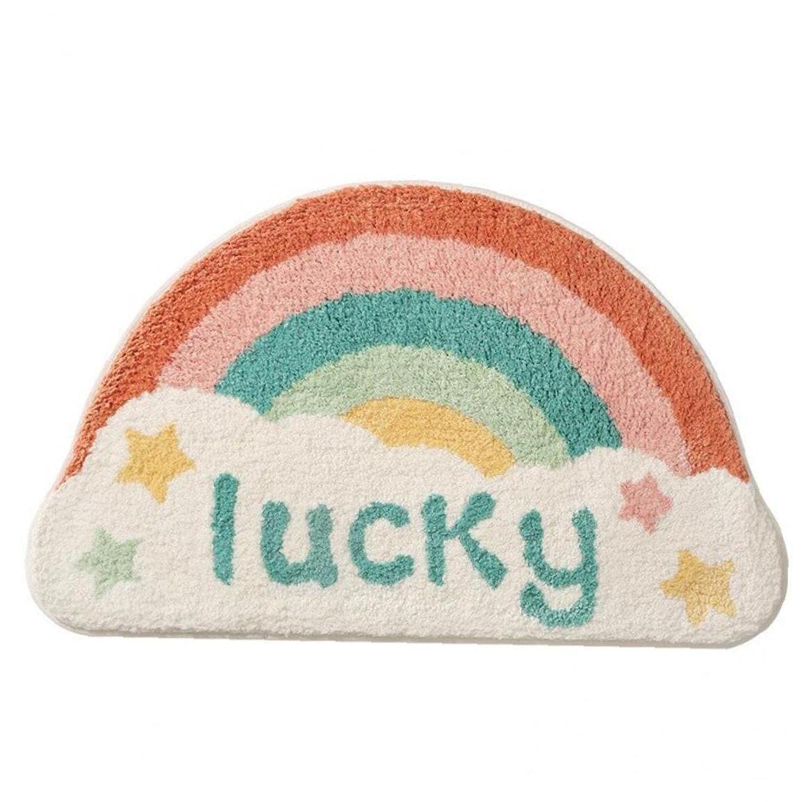 Tapis de bain multicouleur shaggy doux pour un confort moelleux
