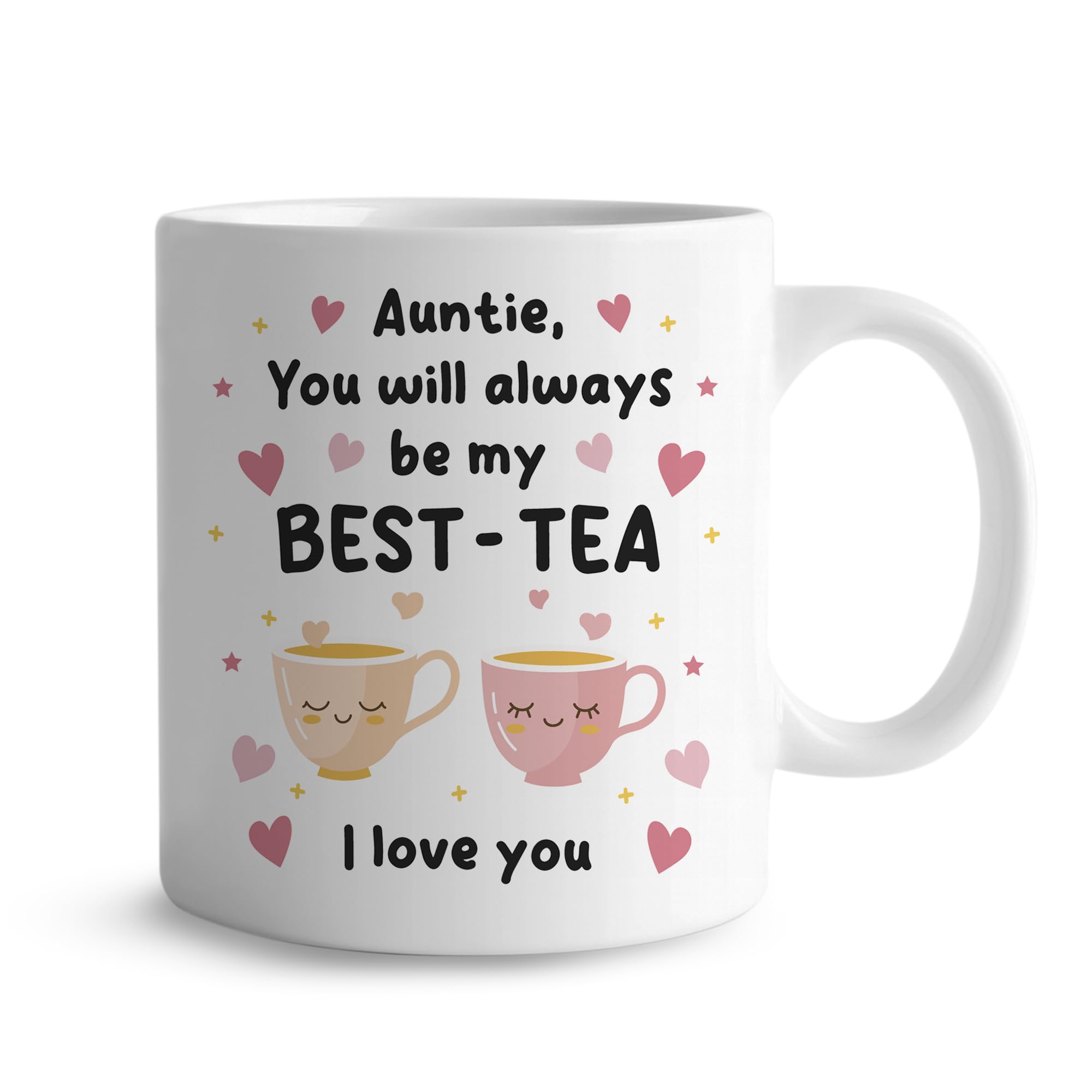 RED OCEAN Mug for Auntie, Auntie Gift for Birthday, My Best Tea Mug, Bestie Gift, Gifts, Birthday, Her, Her