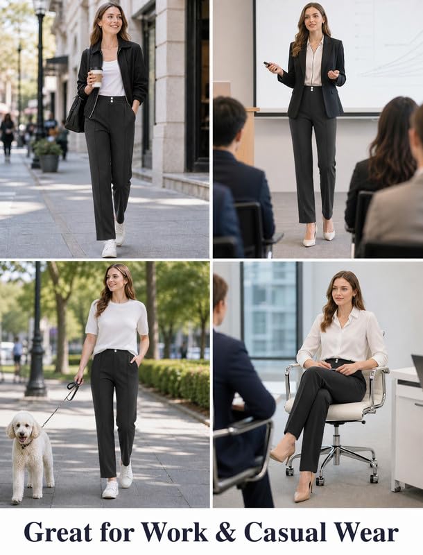 Womens Stretchy Dress Pants - image 8