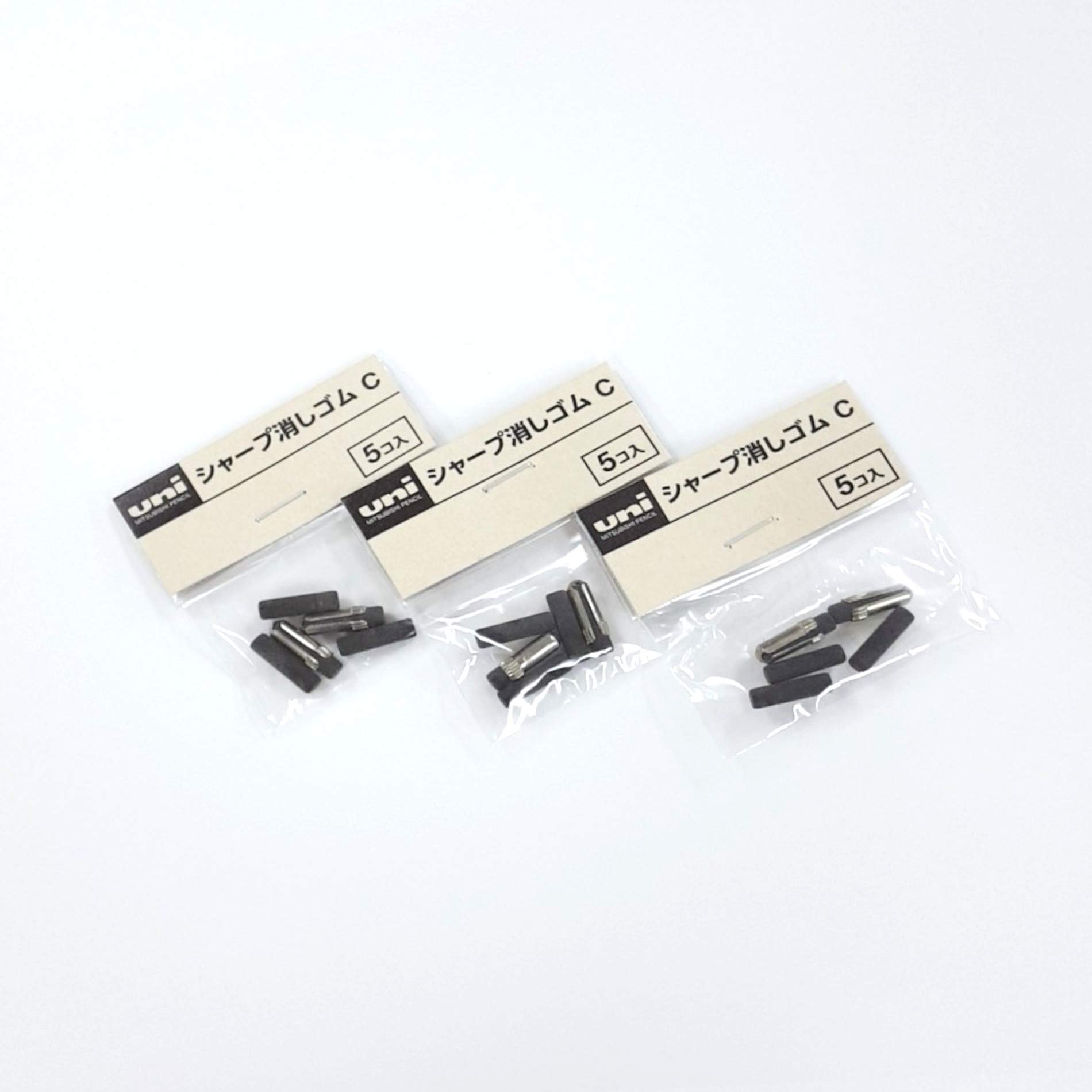 3 X Uni Mechanical Pencil Eraser Refill C (SKC) by Uni