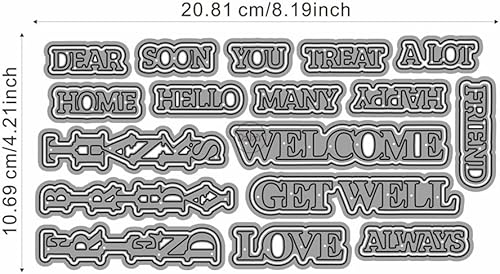 Vista 59 de DzIxY Shadow Just Note - Troqueles de corte de metal para hacer tarjetas, kit de álbumes de recortes, papel en relieve, troquelados, plantillas de 40