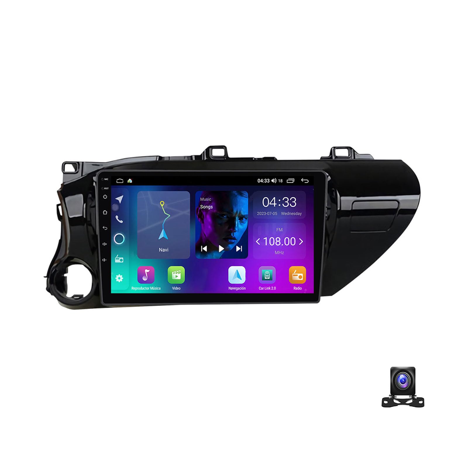 Autoradio Toyota Hilux 2015-2020 pour ne plus vous perdre avec la navigation 4G et écran tactile
