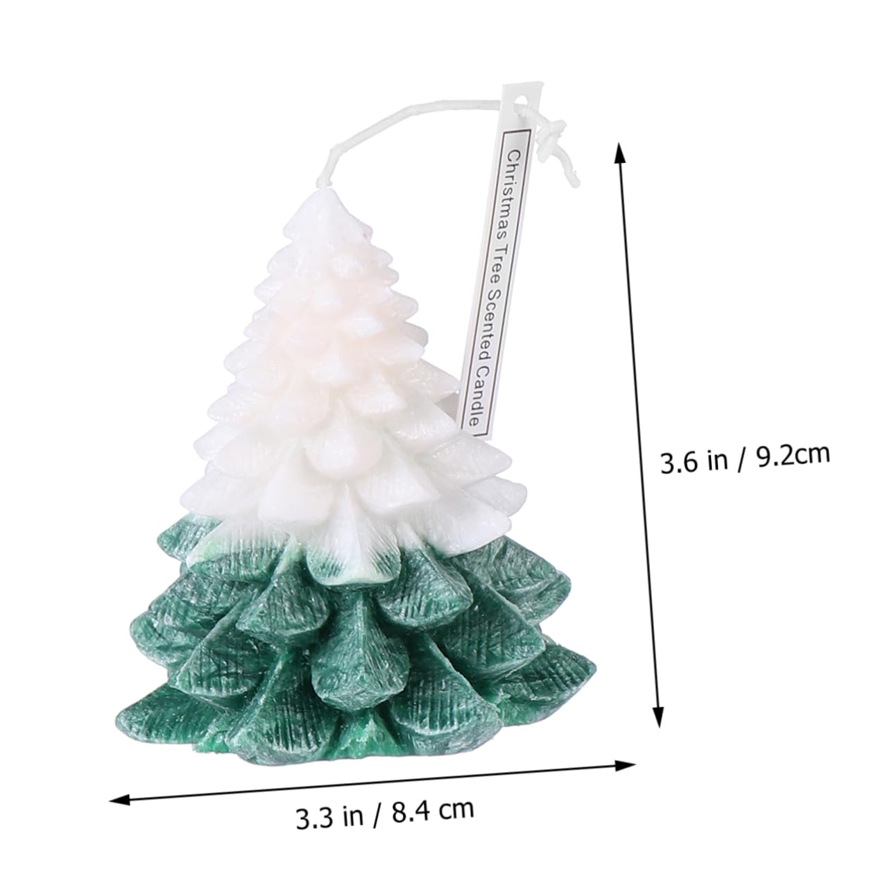 FOMIYES 1pc Scented Candle for Home Decor Double Christmas Tree Wax Candle for Festive Atmosphere and Relaxation