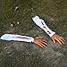 XONOR Halloween Fake Severed Arm Plastic Hands Human Body Parts for Haunted House Zombie Halloween Party Decorations, 2Pcs