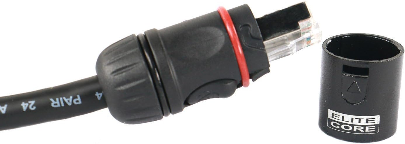 Elite Core PROCAT5E | Ultra-Flexible Shielded Tactical CAT5E | CS45 Converta-Shell Connectors | 3' ft, 3 (PROCAT5E-S-CS-3)