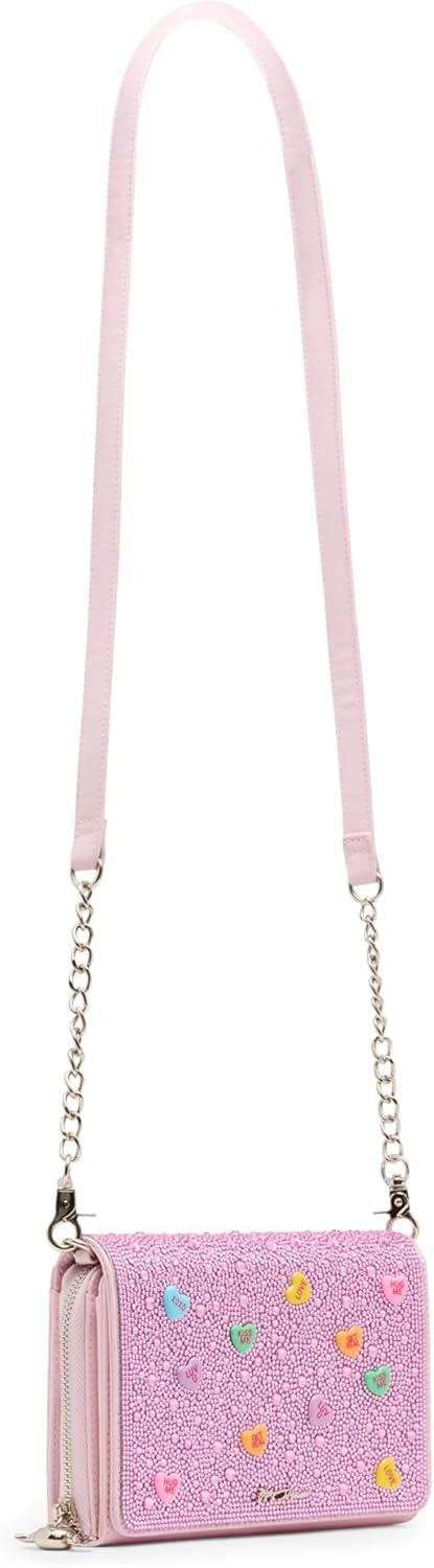 Betsey Johnson Candy Hearts Wallet Crossbody
