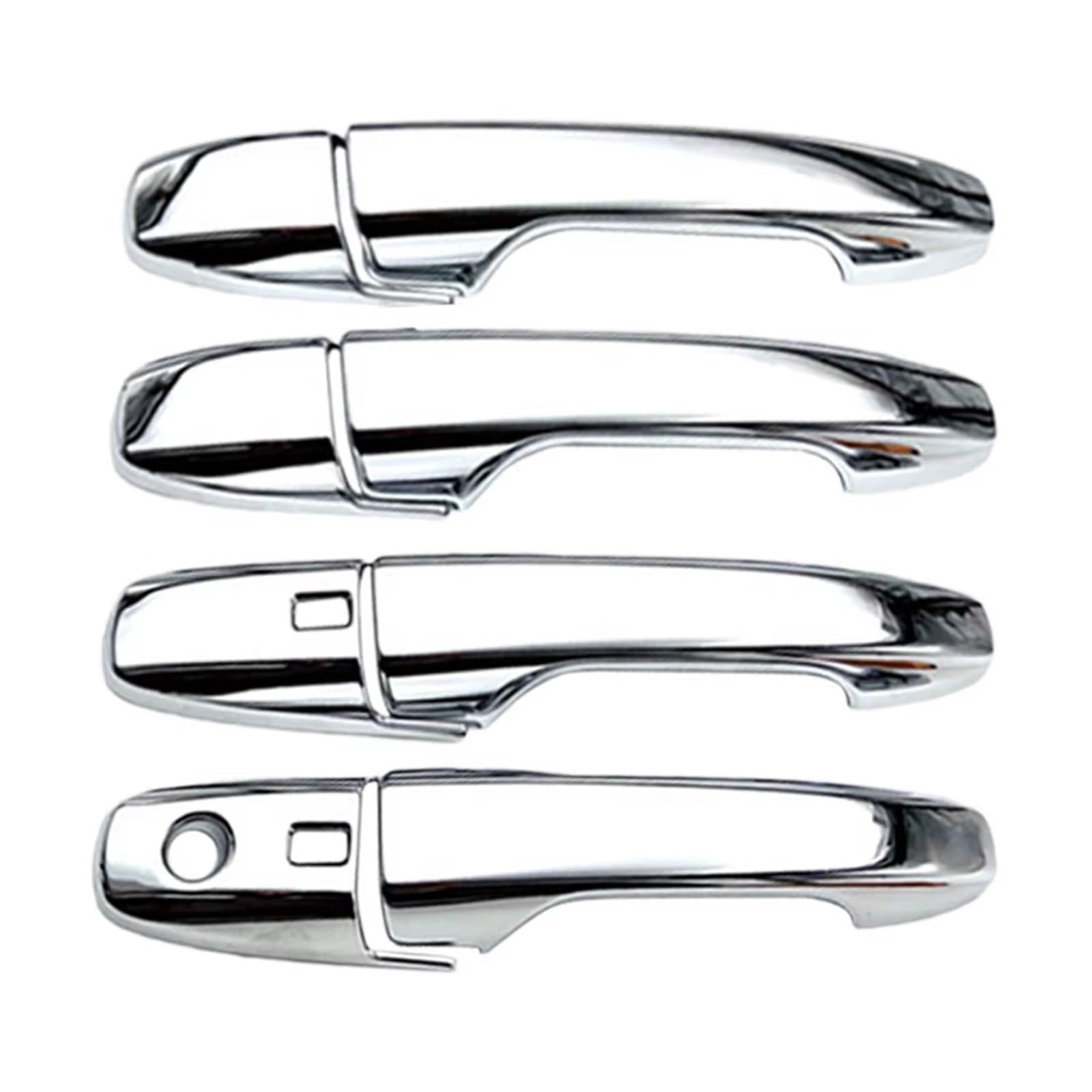 Cfdekoib Silver Exterior Door Handle Cover Car Door Handle Trim Compatible With Yaris For Ativ For Vois 2022-2023 Cap Cover Keyhole Frame Plus Extra Pair Set