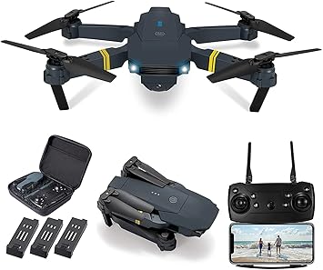 TOOWOON TRENDS GPS Wifi RC Drone with HD Camera 1080P Foldable 4K Camera, WiFi FPV Live Video, Altitude Hold, One Key Take Off/Landing, 3D Flip for Adults/Beginners