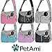 PetAmi Small Dog Sling Carrier, Soft-Sided Crossbody Puppy Carrying Purse Bag, Adjustable Sling Pet Pouch to Wear Medium Dog Cat Travel, Dog Bag for Traveling, Poop Bag Dispenser, Max 10 lbs, Purple