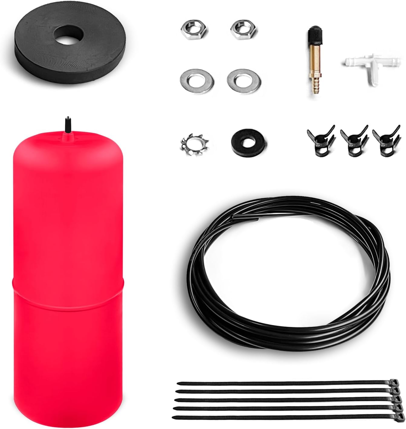 Rear Air Spring Kits 1 PK Compatible with 2009-2023 RAM 1500 and RAM 1500 Classic Pickups, OEM Replace Airlift 60818, up to 500 lbs of Load Leveling Capacity