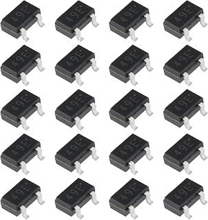 OTOTEC Interruptor de Sensor de Efecto Hall Lineal SMD de 20 Piezas 49E SS49E AH49E Compatible con Control de Motor Y Lectura de Códigos Magnéticos