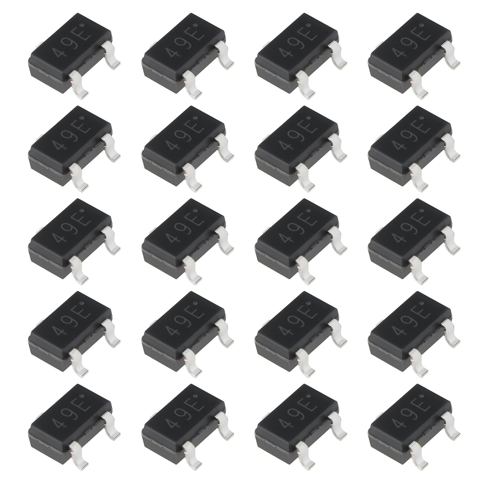 OTOTEC 20PCS SMD Linear Hall Effect Sensor Switch 49E SS49E AH49E Compatible with Motor Control Reading Magnetic Codes