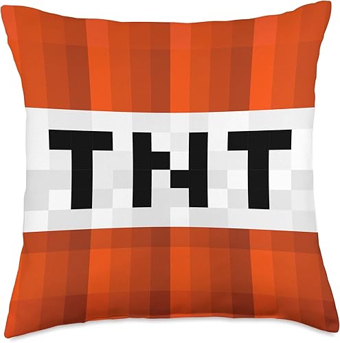 Becca Throw Pillows Gaming TNT Dynamite - Funda decorativa cuadrada para niños, 18 x 18 pulgadas, multicolor