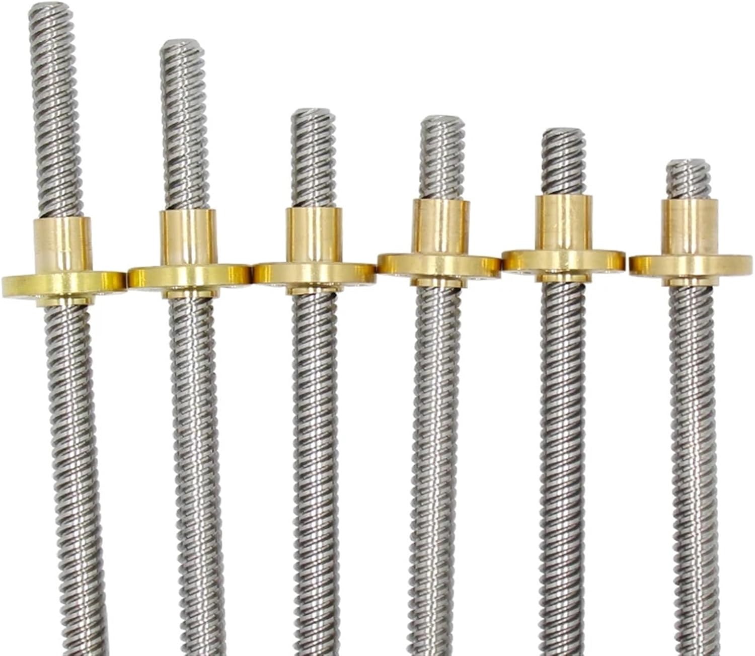 3D Printer Accessories T8 Lead 8mm Screw Nut T-Screw Engraving Stepper Motor Trapezoidal Stainless Steel Lead Screw (Color : Lead 8 250mm)