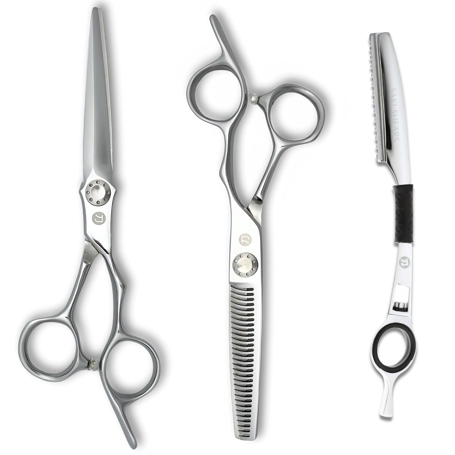Saki Shears 6" Set of Professional Hair Cutting Scissors for Professionals - Hand Finished for the Ultimate Sharp and Long Lasting Edge - Great for Wet or Dry Haircutting