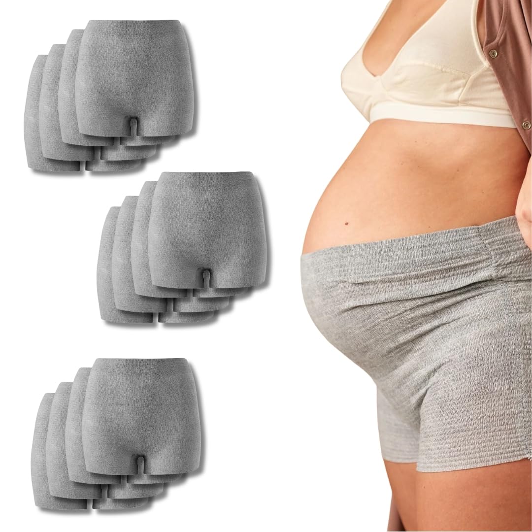 WE ARE MAMMAS Bragas Postparto Desechables Maternidad Alta Sujecion Transpirables Sin Latex Sin Malla Ropa Interior Mujer Talla Unica 36 44 Braguitas Maternidad Hospital Compresas Parto — view 9