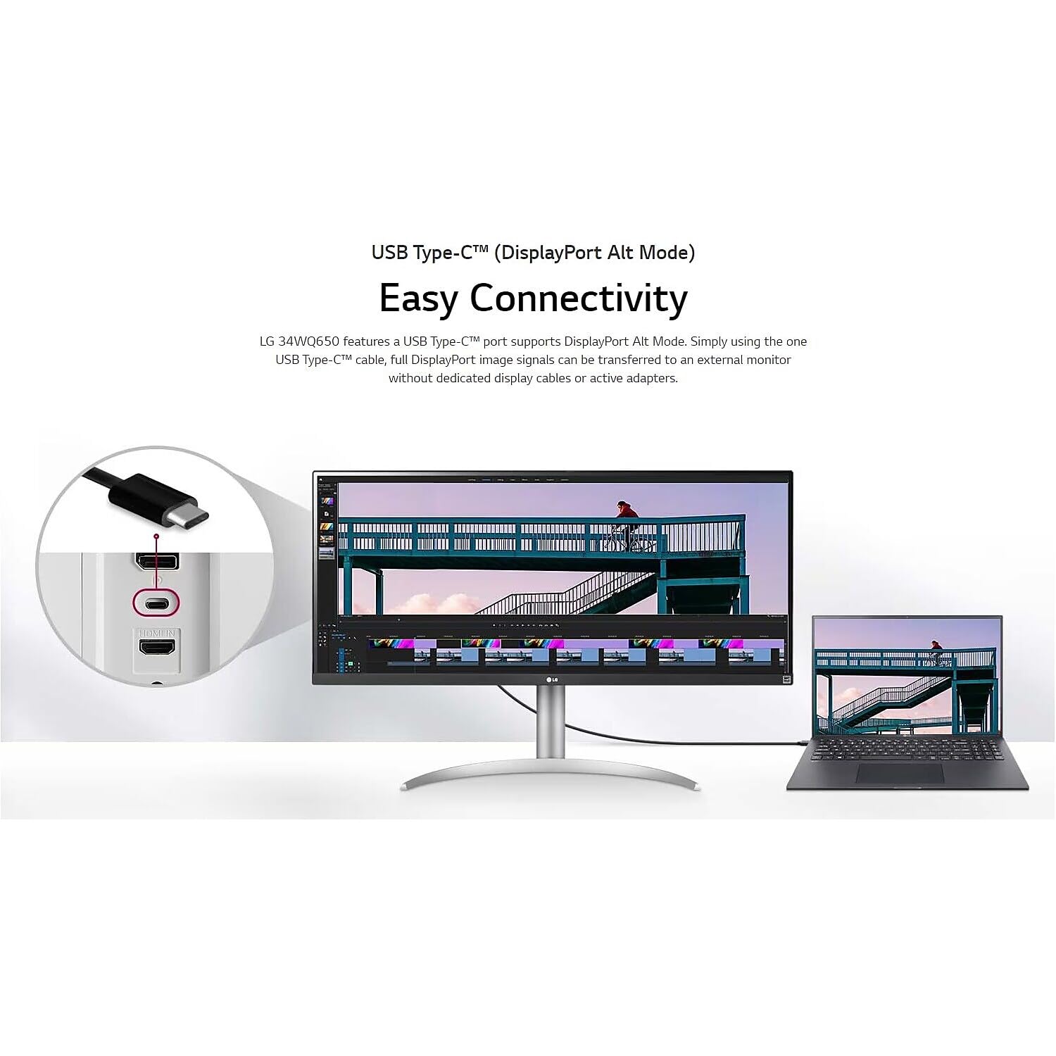LG UltraWide 34インチ モニター 2560×1080 公式】34WQ500-B | モニター | LG JP
