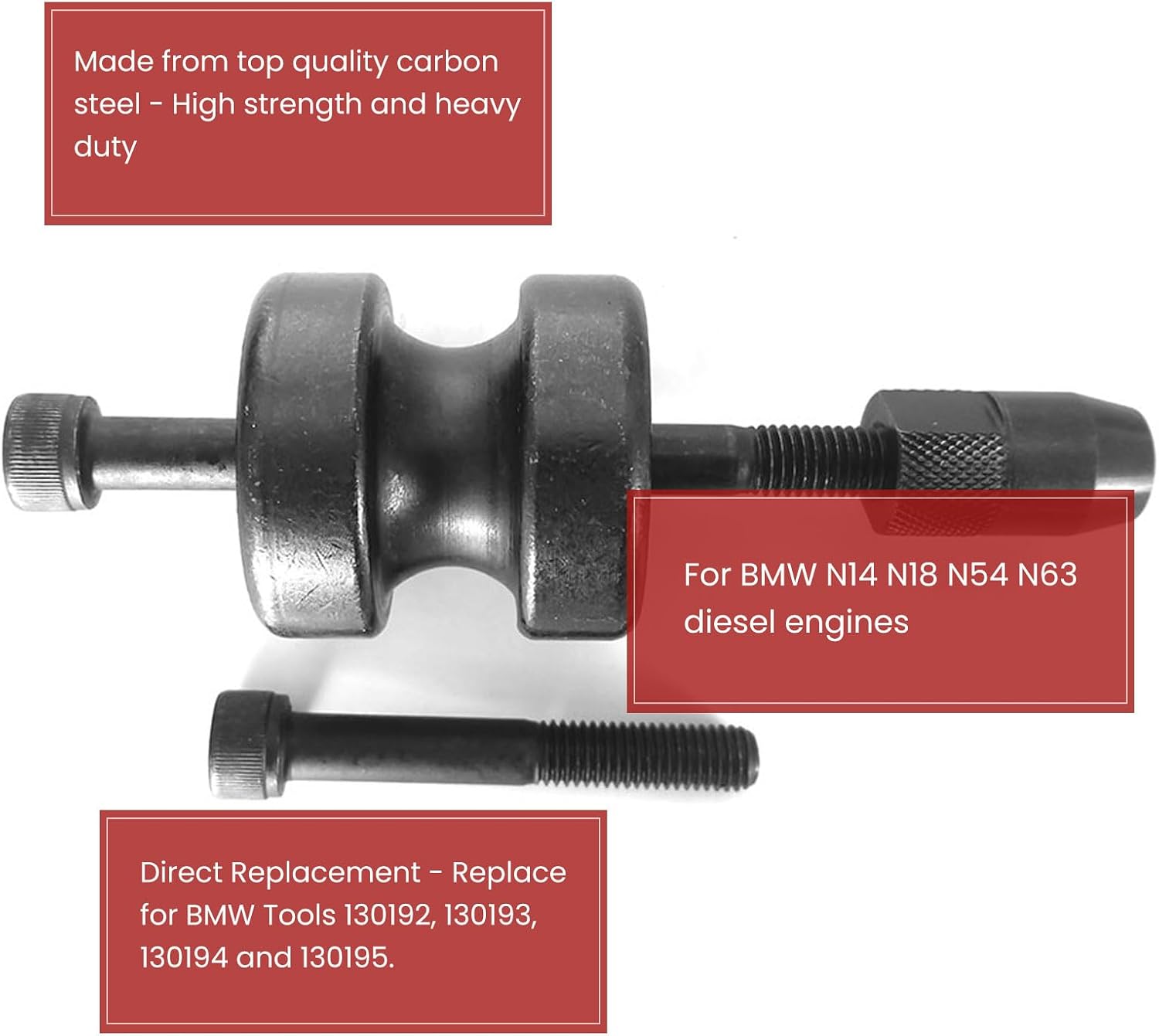 Injector Puller & Teflon Seal Installer Tool for BMW N14 N18 N54 N63 Diesel