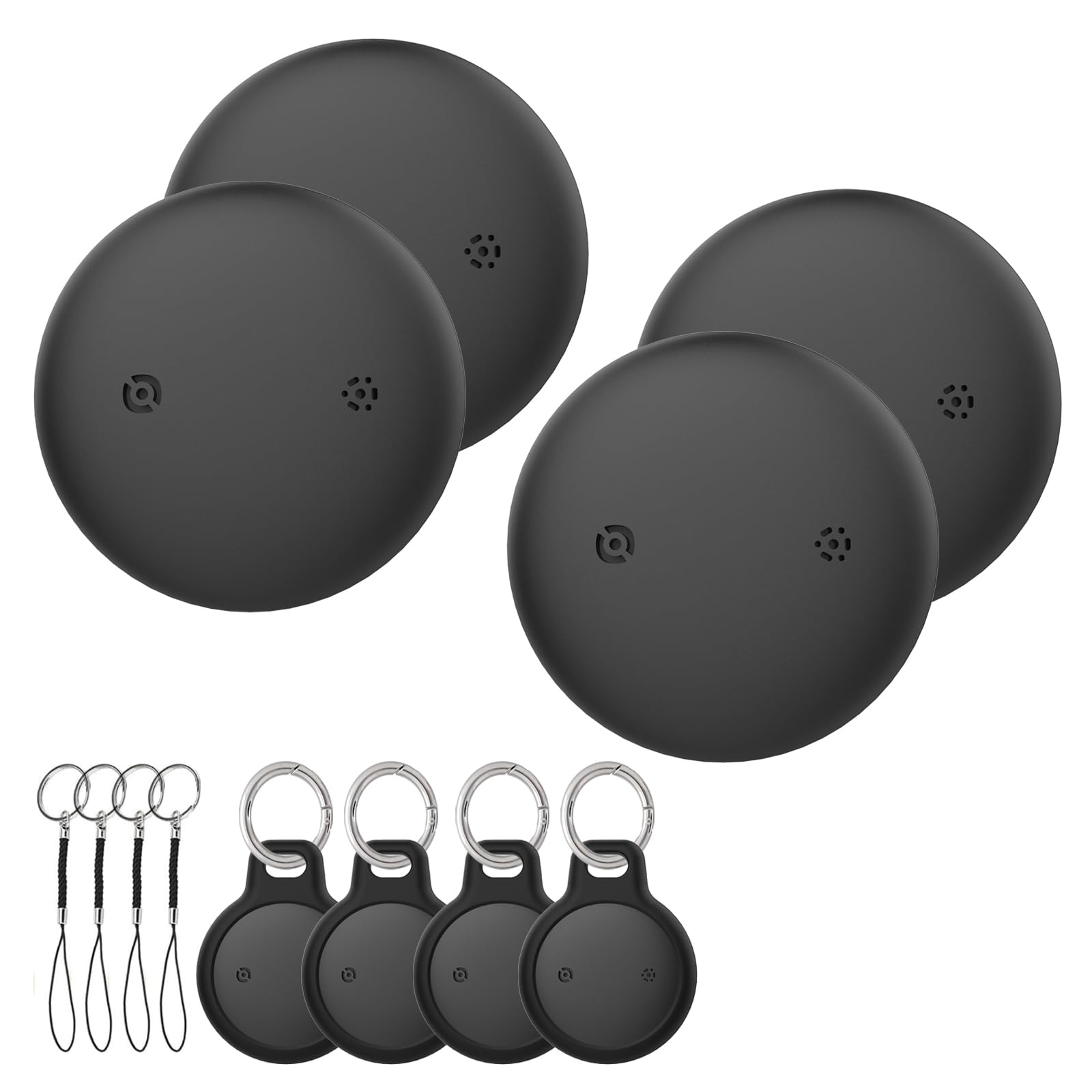 Rastreador de artículos, compatible con Apple Find My (solo iOS), GPS, seguimiento asistido BLE, para perros, gatos, mascotas, llaves, coche, vehículo, niño, certificado MFi, compatible con