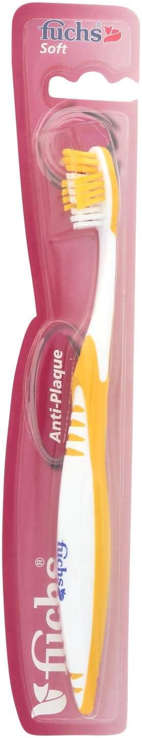 Fuchs Brushes, Toothbrush Anti Plaque Compact Head, 1 Each