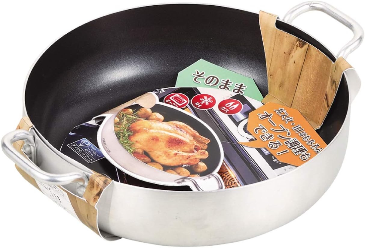 Pearl Metal HB-3963 Two-Handled Pot, Silver, 7.9 inches (20 cm), Tabletop Pot That Can Be Used In Ovens, Tabletop