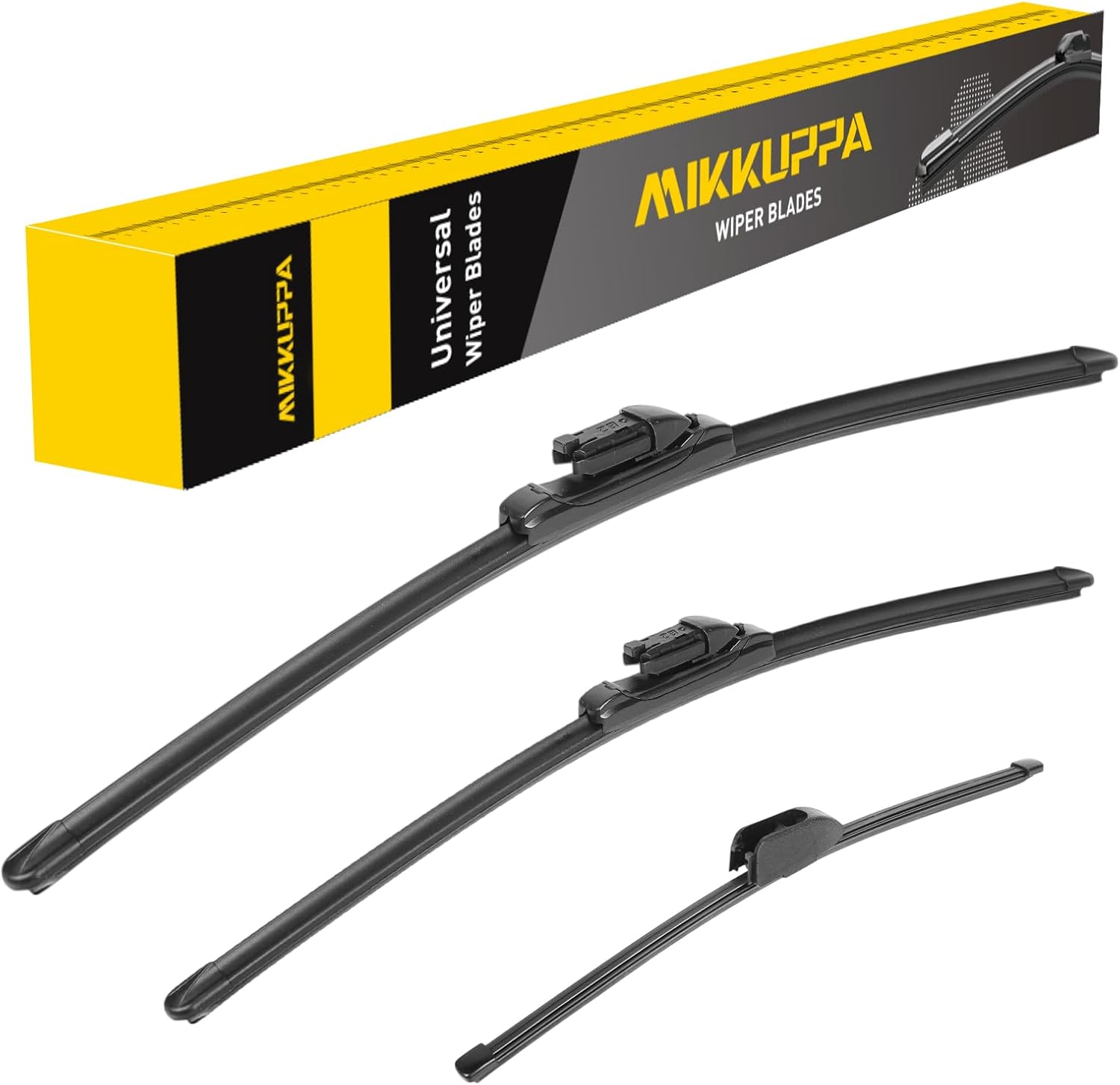 MIKKUPPA 26"+19"+13" Windshield Wipers Blades Replacement for 2017-2025 Jaguar F-PACE, Top Lock Front & Rear All Season Wiper Blades Set(Pack of 3)