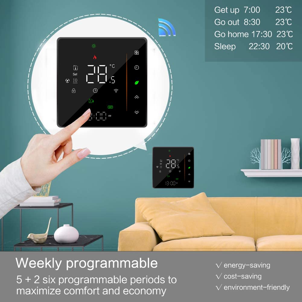 Tuya App Smart WiFi thermostaat voor elektrische Tuya App Smart WiFi thermostaat voor elektrische
