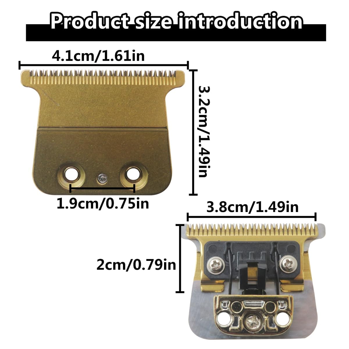 Premium Replacement Trimmer Ceramic Blades for BaBylissPRO FX787B2 Trimmer Blade