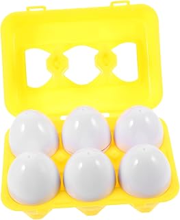 KICHOUSE Cognición De Colores y Formas para Juguete De Huevo Educativo Aprendizaje Temprano para Clasificación y Emparejamiento Diseño Caja