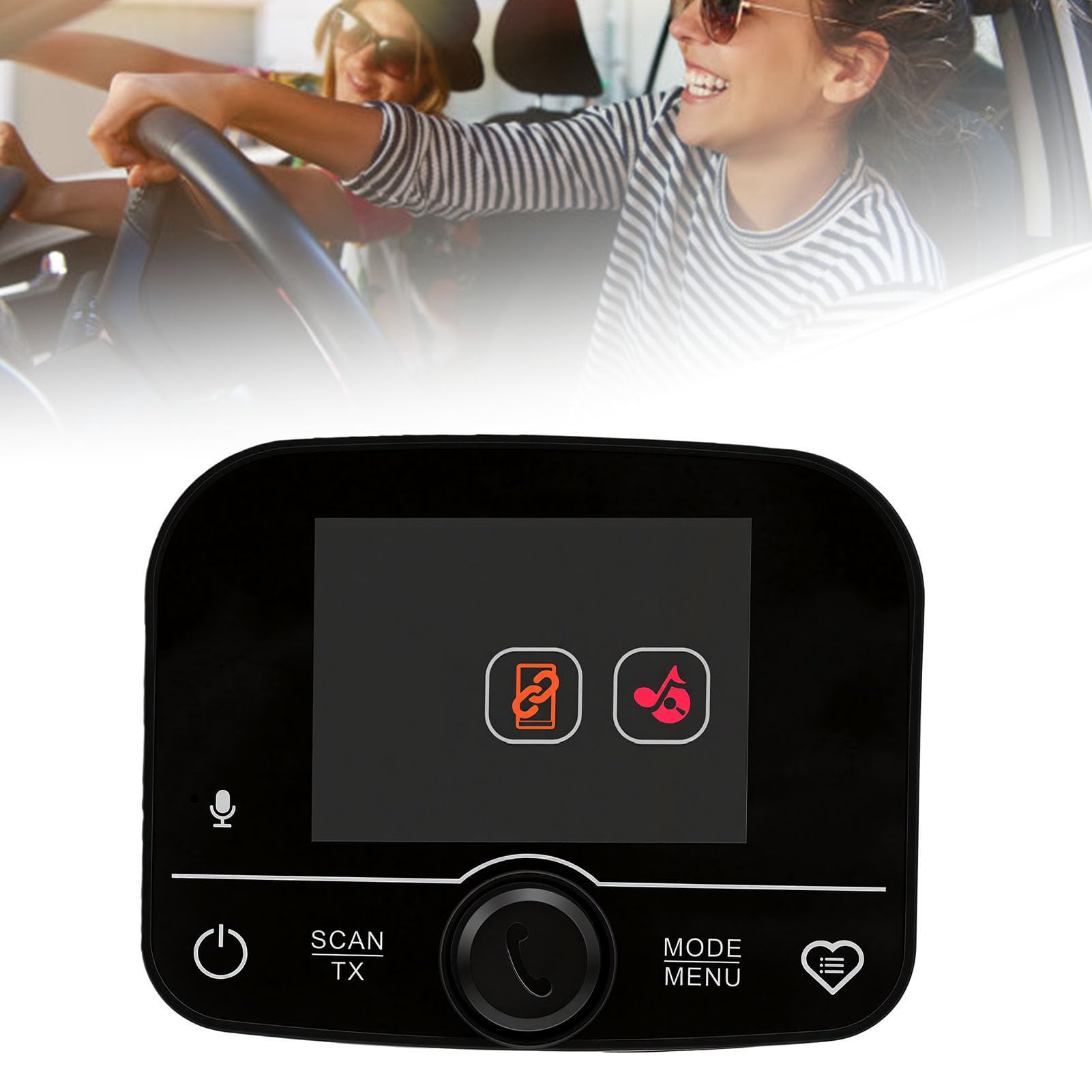 Sxhlseller Receptor de Radio para Coche Dab, Pantalla de 2,4", FM TX