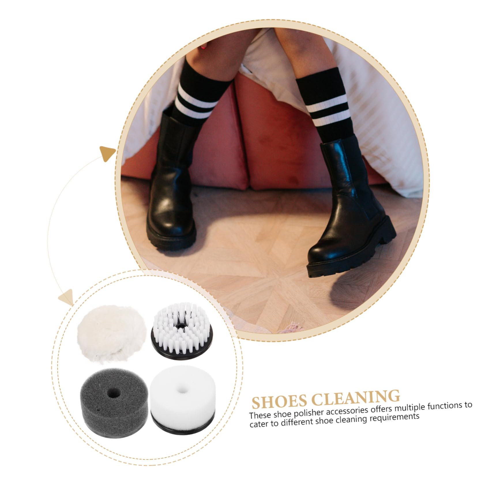 Healvian 5 Series Limpiar Y Pulir Accesorios De Eléctrico De Incluye Y Esponjas Y Zapatillas 4 Piezas X 5