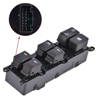Master パワーウィンドウスイッチ 2012-2014 Kia Rio, Repalces OEM 93570-1W155, SW094用