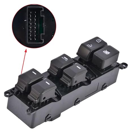 Master パワーウィンドウスイッチ 2012-2014 Kia Rio, Repalces OEM 93570-1W155, SW094用
