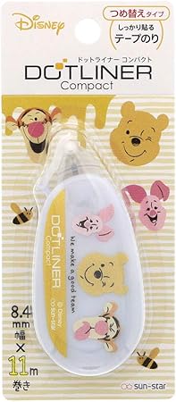 Amazon サンスター文具 ディズニー テープのり ドットライナー コンパクト プー S テープのり 文房具 オフィス用品