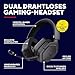 Trust GXT 1493 Ravox Gaming Headset Wireless Bluetooth + 2.4 GHz für PS5 PS4 Switch PC Xbox Mobile, 50mm Treiber, 70H Akkulaufzeit, Over-Ear Kopfhörer Kabellos Bluetooth mit Mikrofon, Schwarz