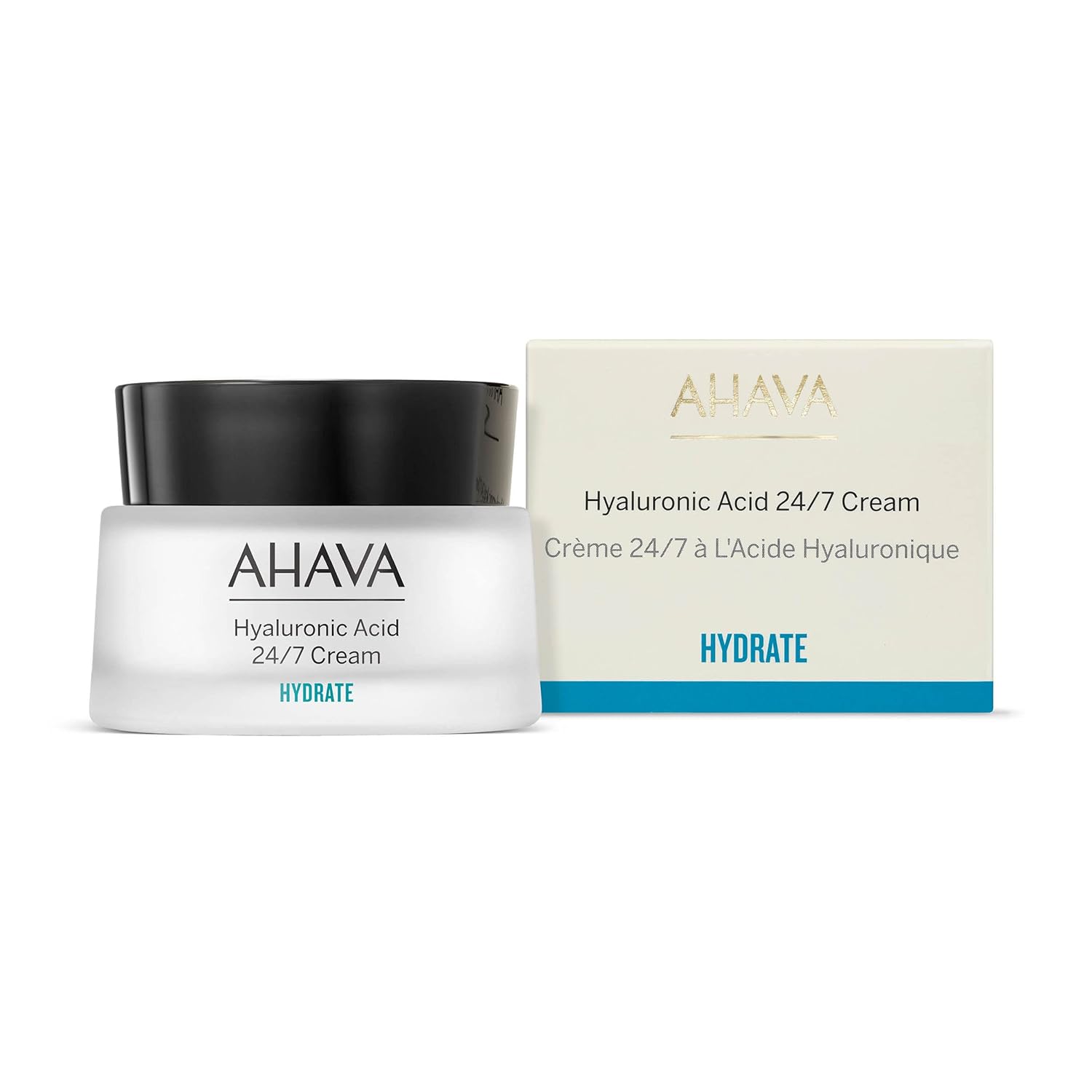 AHAVA Hyaluronic Acid 24/7 Cream - Long-lasting hydration from inside & out, boosts hydration, softening & refining skin's texture, long-term wrinkle prevention, with Osmoter, ATPeptides, 1.7 Fl.Oz - Image 2