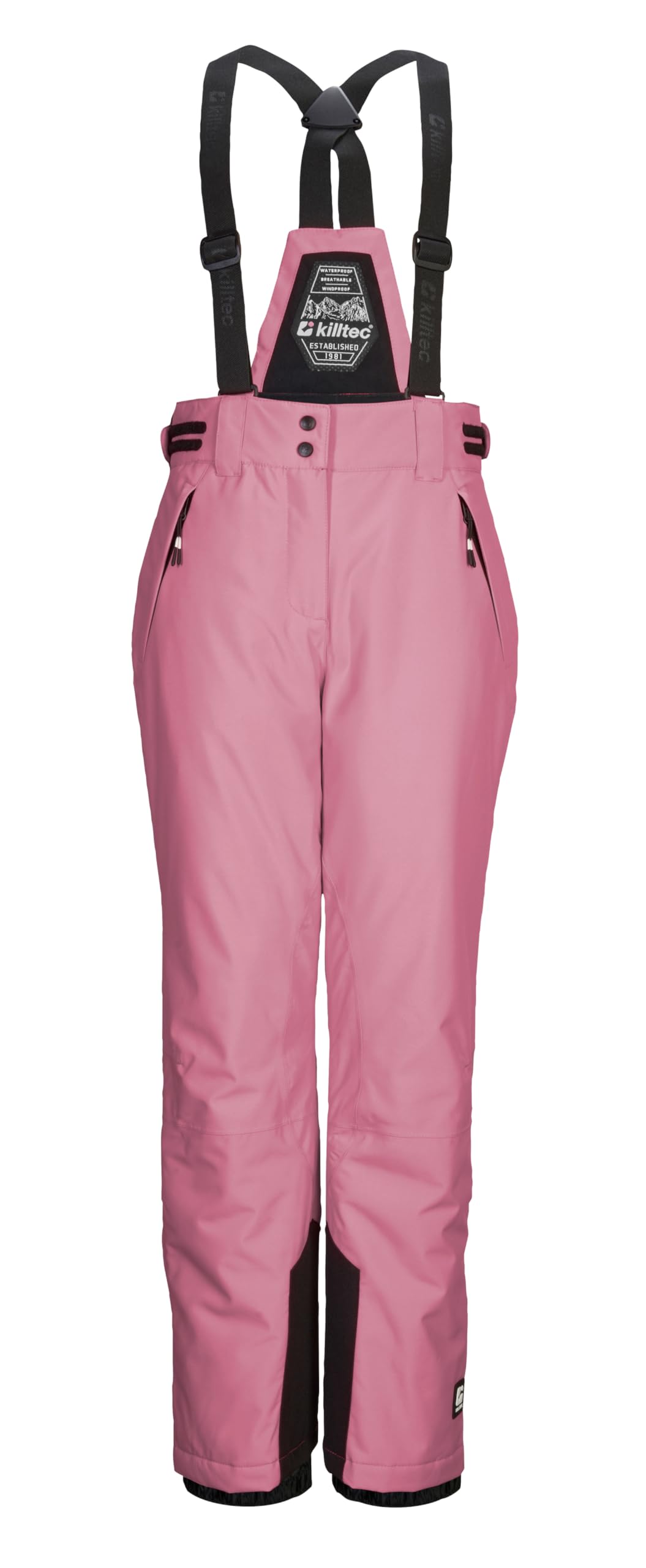 Killtec Ksw 213 Grls Ski Pnts - Pantalones de esquí/Pantalones funcionales con Peto Desmontable, protección de los Bordes y protección contra la Nieve Niñas