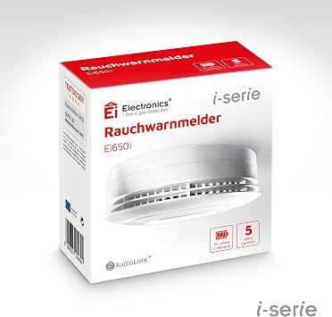 EI Electronics Smoke Detector, Set of 1, White EI650I
