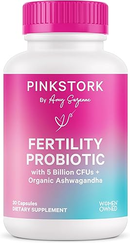 Pink Stork Probiótico de fertilidad: suplementos de fertilidad para mujeres, probióticos para la salud intestinal reproductiva, propiedad de