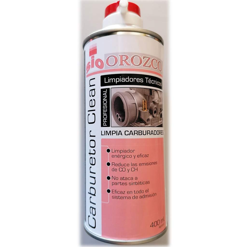 SIO 3x Limpia Carburador y Cuerpo de Inyección 400ml – Spray Limpiador Sistema de Combustible – Elimina Carbonilla, Aceite y Suciedad – Secado Rápido Sin Residuos – Motor Gasolina y Diésel