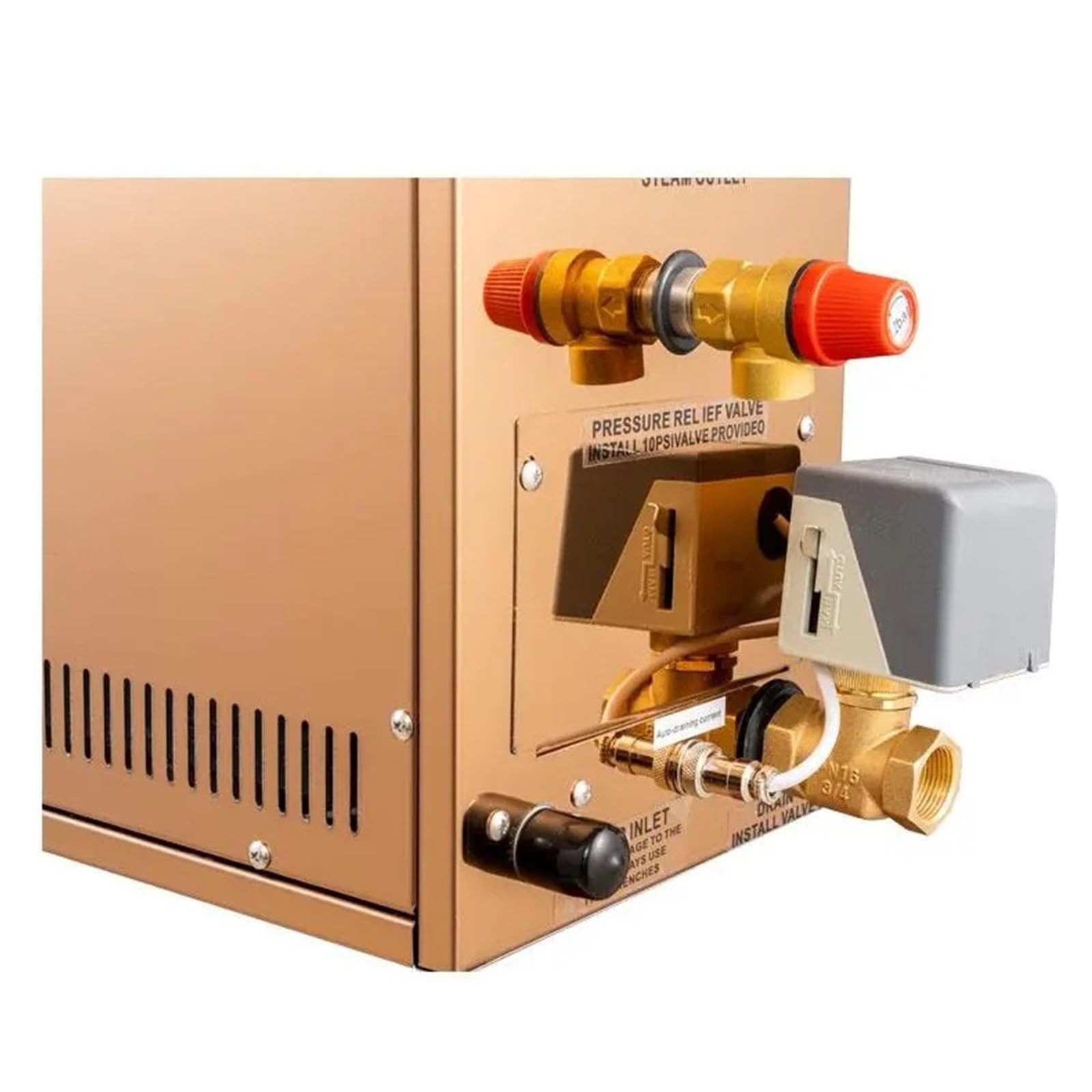 6/7/8/9kw Automatyczny Generator Pary Ze Stali Nierdzewnej Automatyczne Odkamienianie Sauna Maszyna Do Łaźni Parowej Cyfrowego Sterownika Spa Relaks W Domu(AT-90S 9KW 380V)