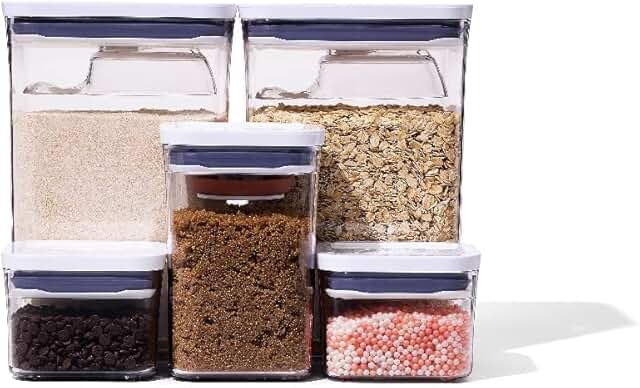 OXO Good Grips 8-Piece Baking Essentials POP Container Set, White