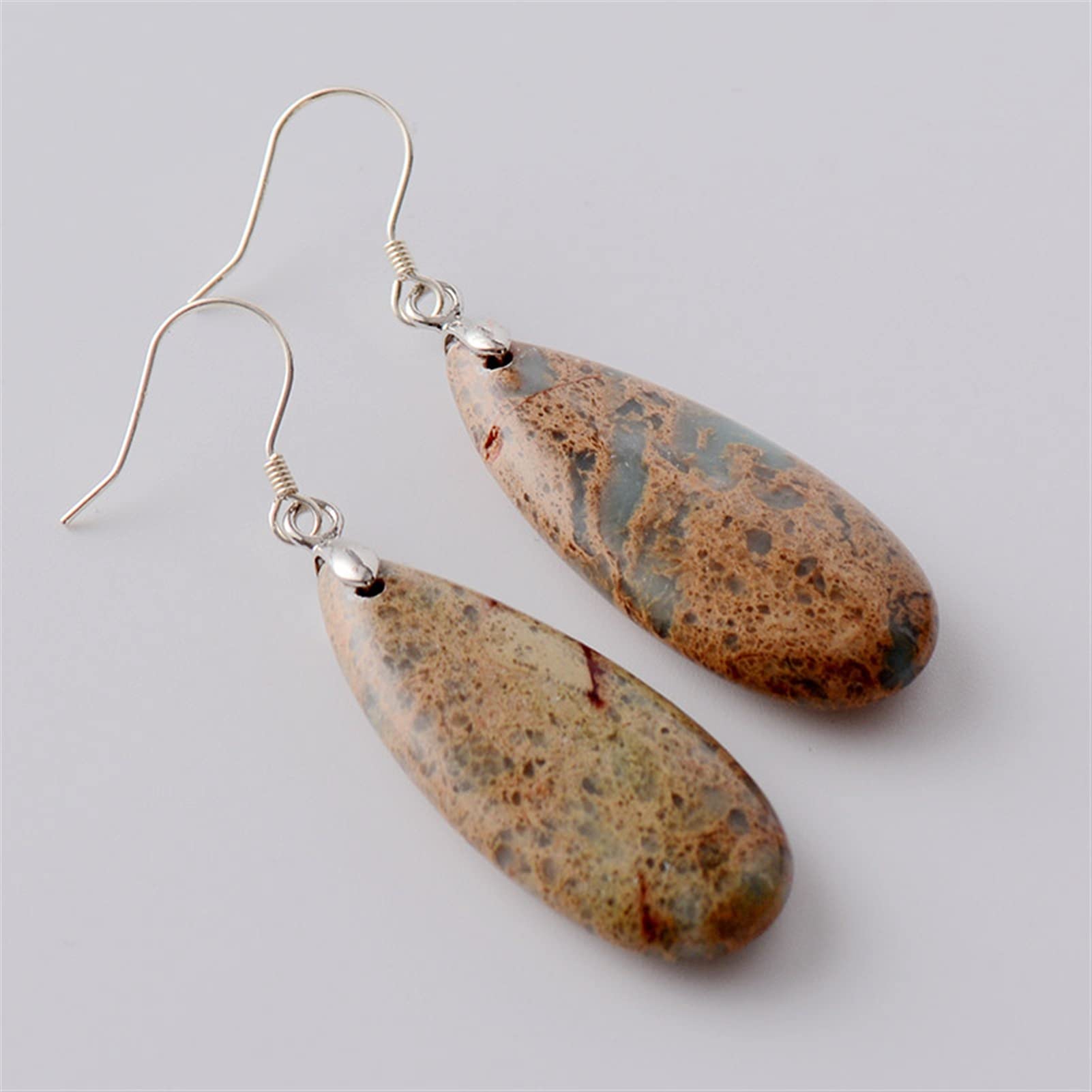 WXKAGF 1 Paio di Orecchini Pendenti Vintage in Pietra Naturale da Donna per Le Donne Orecchini Gioielli da Sposa Regalo Femminile