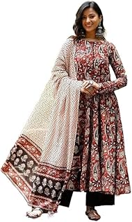 Avayayat Women's Anarkali Kurta Set with Dupatta | Ethnic Flared Gown Style Kurti | Kurta Sets Kurtis | Women Kurta Pant S... Price In India