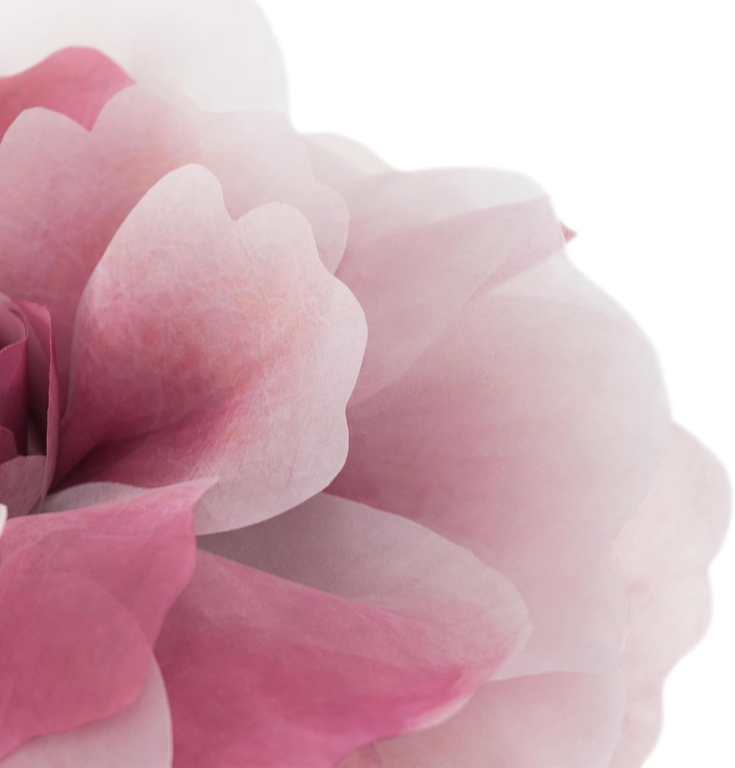 3D Peony Flower Decorative Throw Pillow with Insert Included Handmade Cute Round Pillow Cushion Aesthetic for Couch Bed Home Decor Red Gradient 12 Inch