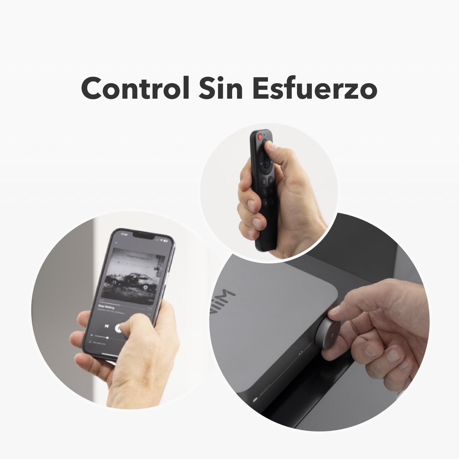 WiiM Amp Pro: Amplificador de Streaming Multiroom | Compatible con Google Cast, Alexa | HDMI, Control por Voz | Reproduce Desde Spotify, Amazon Music, Tidal y más - Gris Oscuro