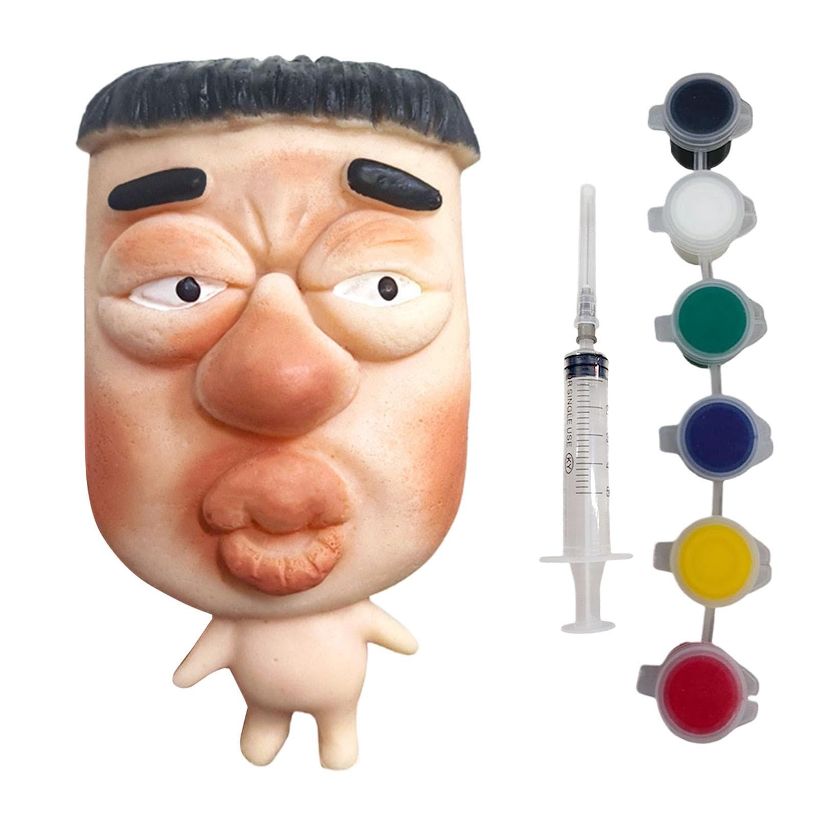 Pimple Toy Stress Relief Pimple Toy With Filler Tools 16x9cm Refillable Relief Simulator Reusable Squeeze Acnes Face Pimples Cleaning Sensory For Children Teens Adults